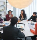 people sitting discussing